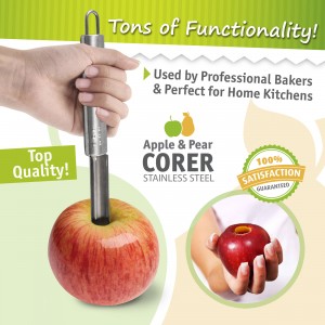 Apple and Pear Corer – Stainless Steel