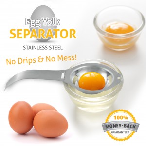 Egg Yolk White Separator – Stainless Steel