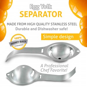 Egg Yolk White Separator – Stainless Steel