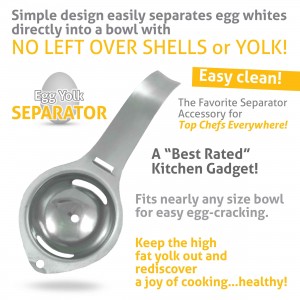 Egg Yolk White Separator – Stainless Steel